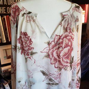 Stunning Floral Blouse Lucky Brand 1x